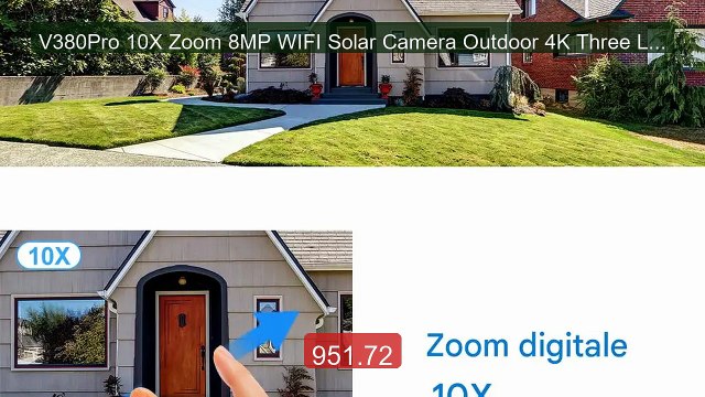 V380Pro 10X Zoom 8MP WIFI Solar Camera Outdoor 4K Three Lens Wirel... Best Deal 2026 | Shop Now!