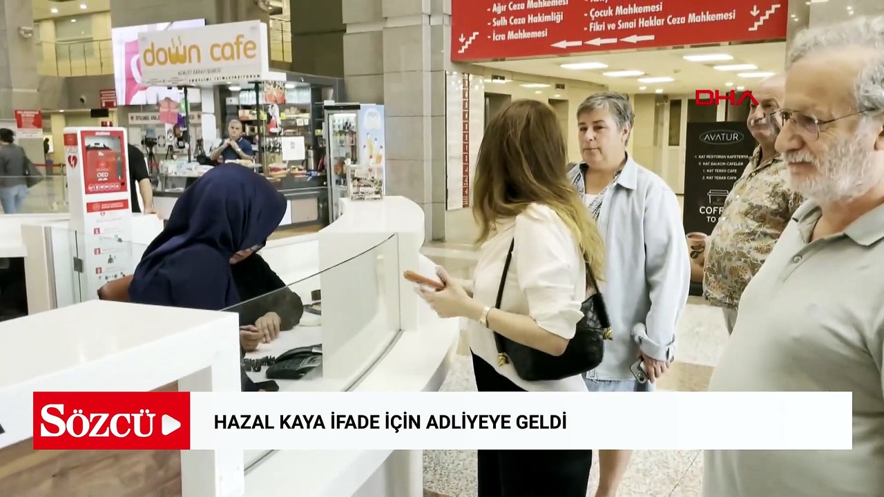 Hazal Kaya ifade için adliyeye geldi