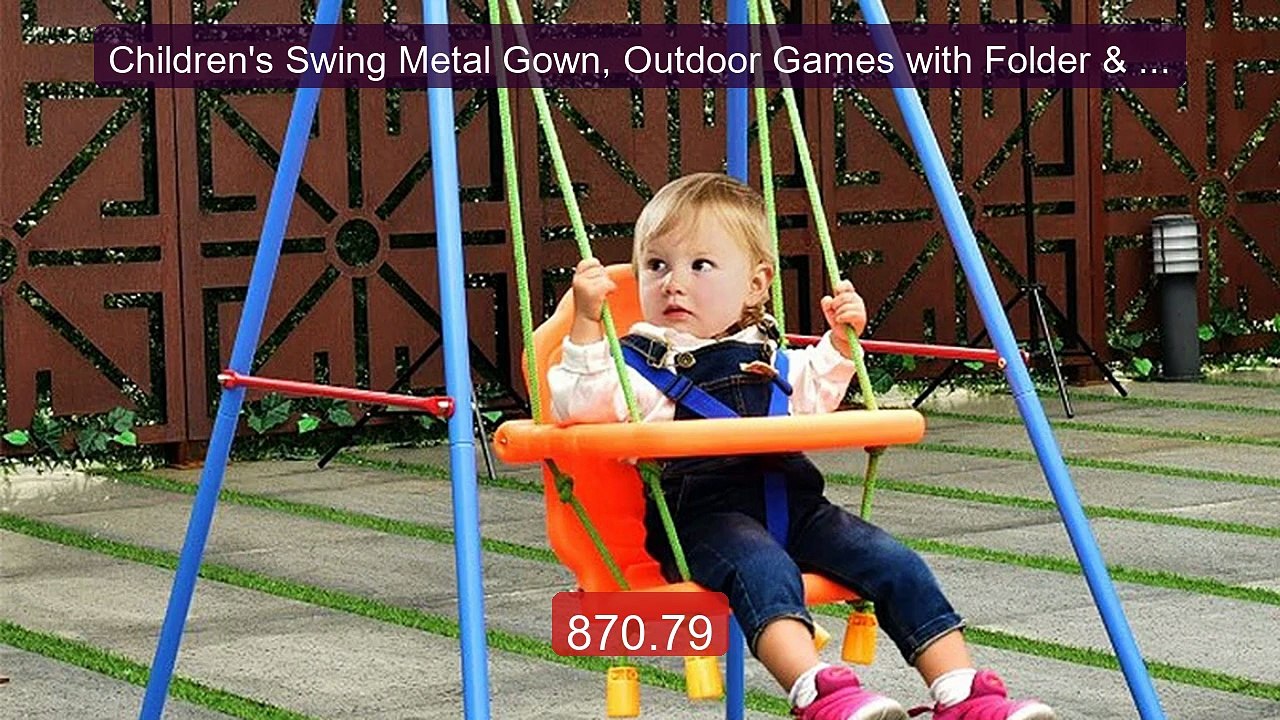 Children's Swing Metal Gown, Outdoor Games with Folder & Outdo... -- Hot Deal 2026 | Limited Offer!
