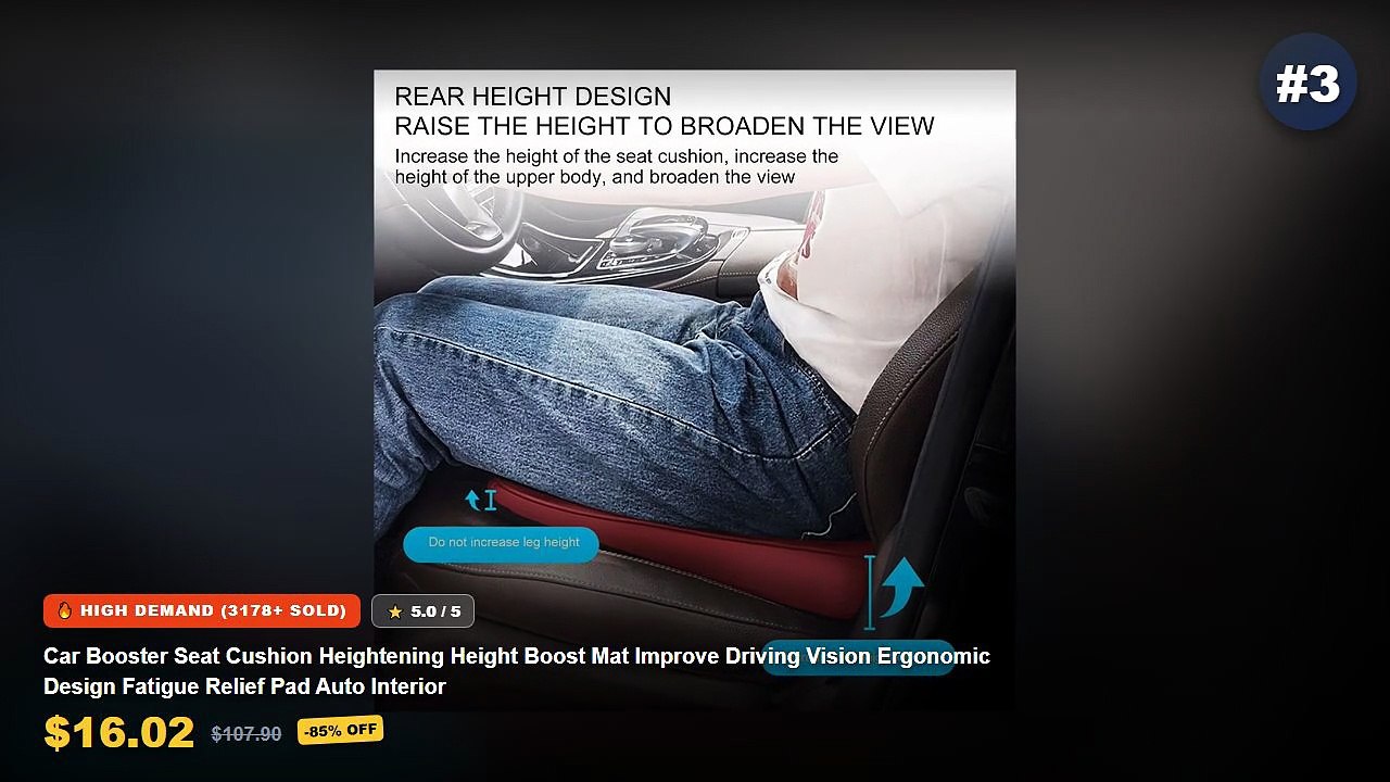 Best Ergonomic Dog Car Seat on AliExpress | Review - Y1UB Ergonomic Coccyx Pillow with Removable Washable Cover Support ...