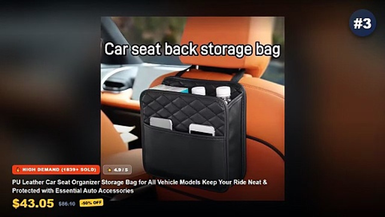 Best Car Organizer Accessories on AliExpress | Review - 4Pcs Universal Auto Seat Headrest Hook Storage Hanger Car Vehicl...
