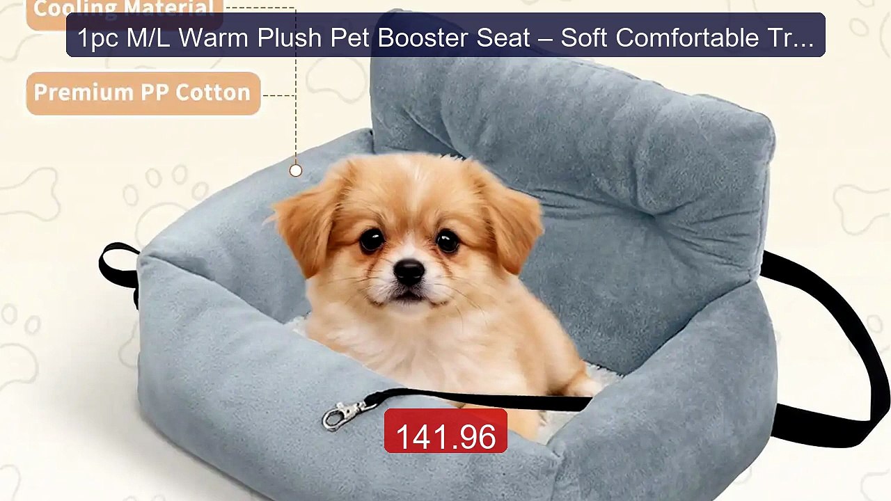 1pc M/L Warm Plush Pet Booster Seat – Soft Comfortable Travel Bed f... -- Top Rated 2026 | Buy Now!