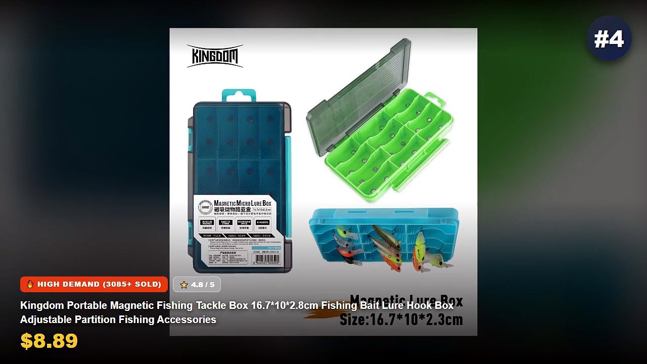 Why Everyone Is Buying Magnetic Fishing Lure - Aventik Waterproof Fly Fishing Box Fishing Storage Case 6 18 Multi Magnet...