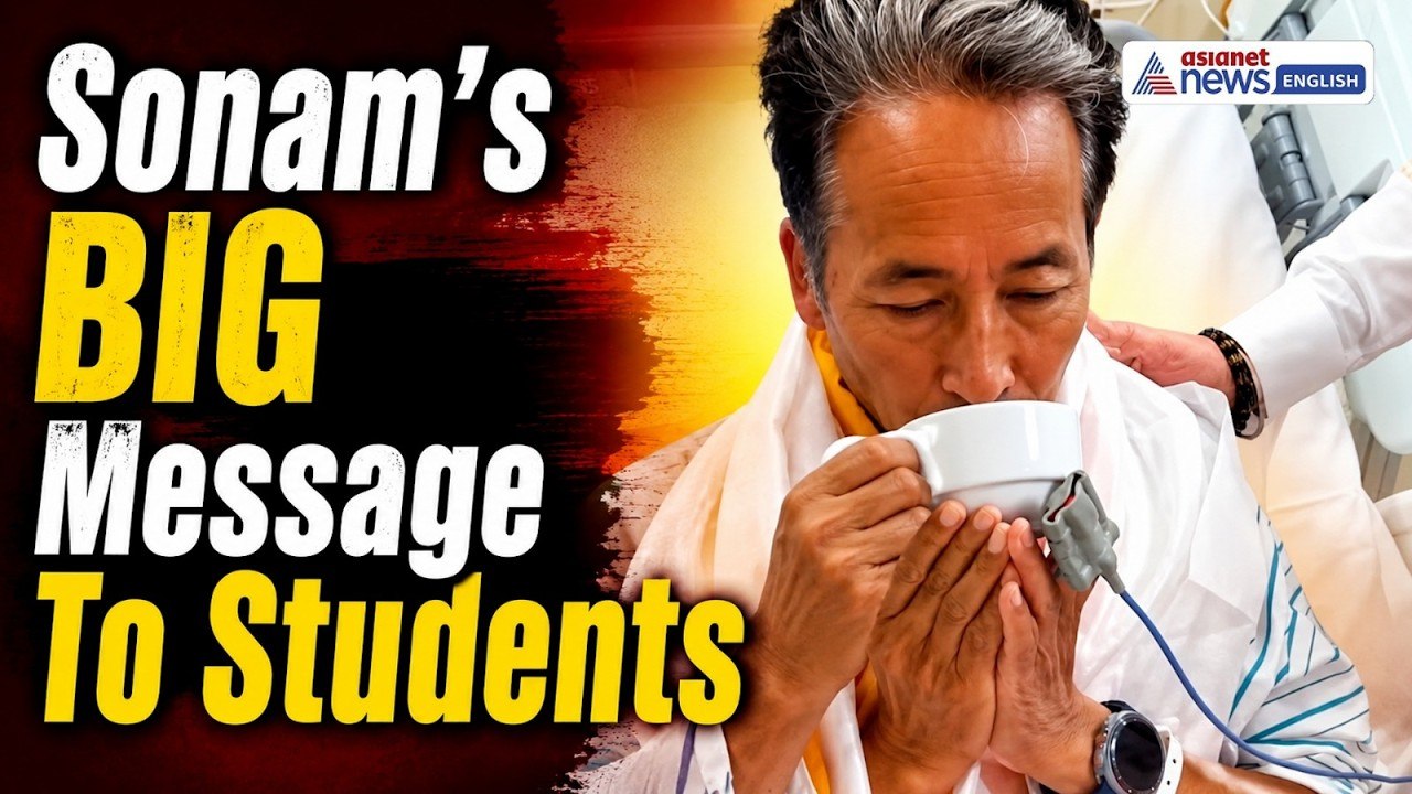 Sonam Wangchuk’s FIRST Message to Students After Ending 26-Day Fast | CJP Protest | NEET Row