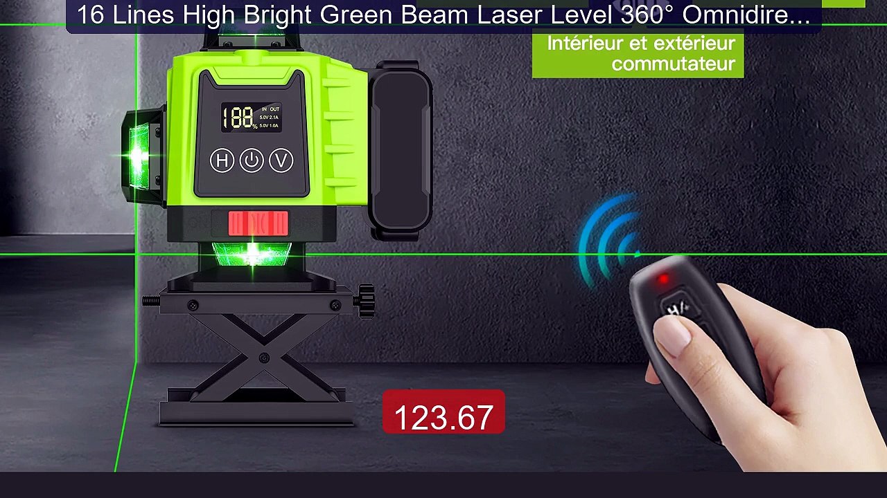 16 Lines High Bright Green Beam Laser Level 360° Omnidirection... -- Best Buy 2026 | Great Quality!