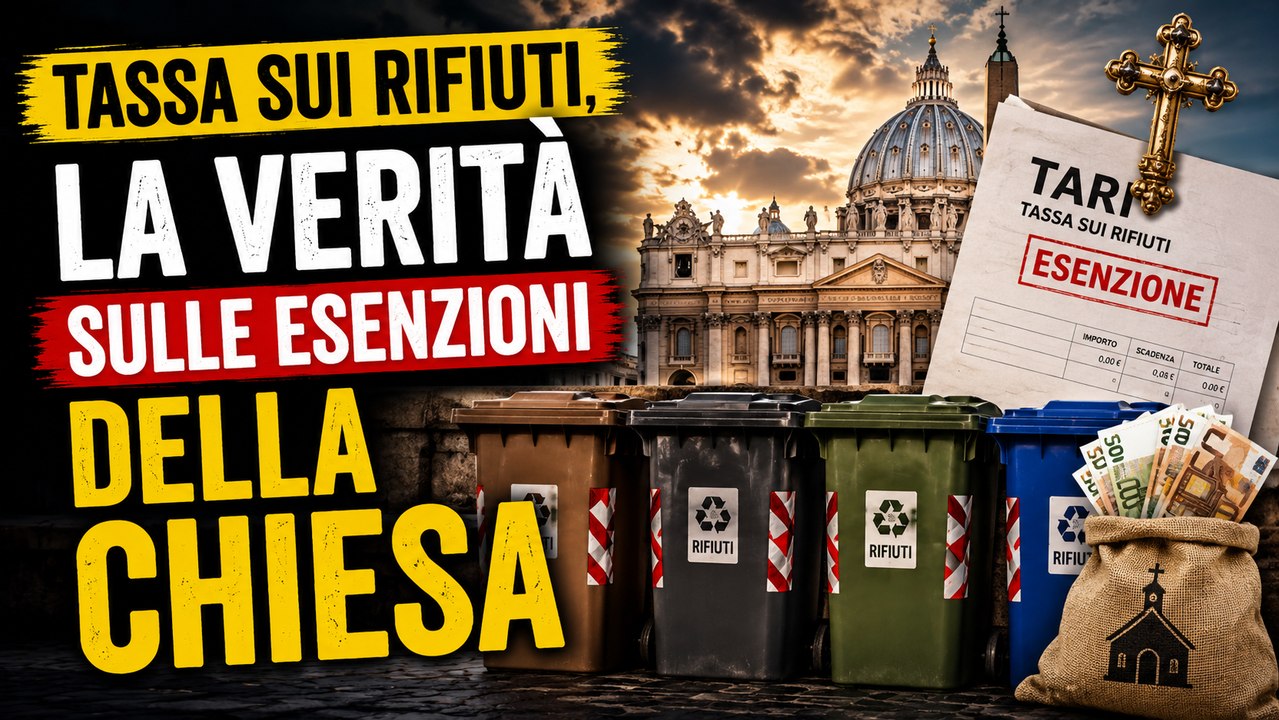 Tassa sui rifiuti, la verità sulle esenzioni della chiesa