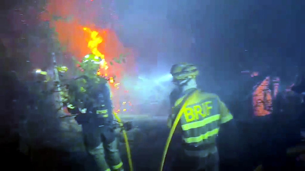 BRIF de Puerto el Pico en el dispositivo del incendio de Burgohondo