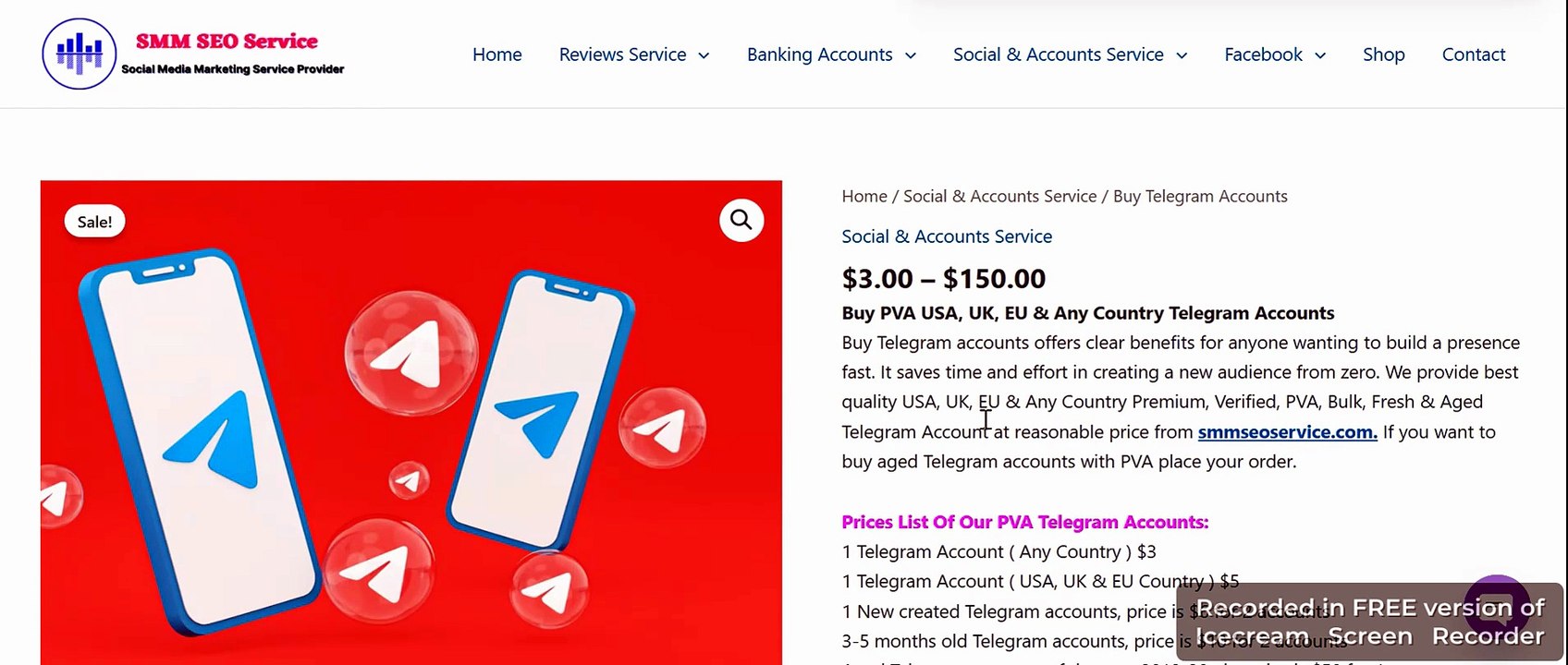 Buy Telegram Accounts - Premium, PVA, Bulk, Fresh & Aged