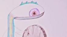 Pure Relaxation: Drawing a dragonplant on a grave  with Colored Pencils Part 2
