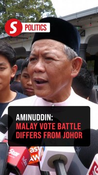 Negri polls: Don't compare with Johor Malay voters, says Aminuddin