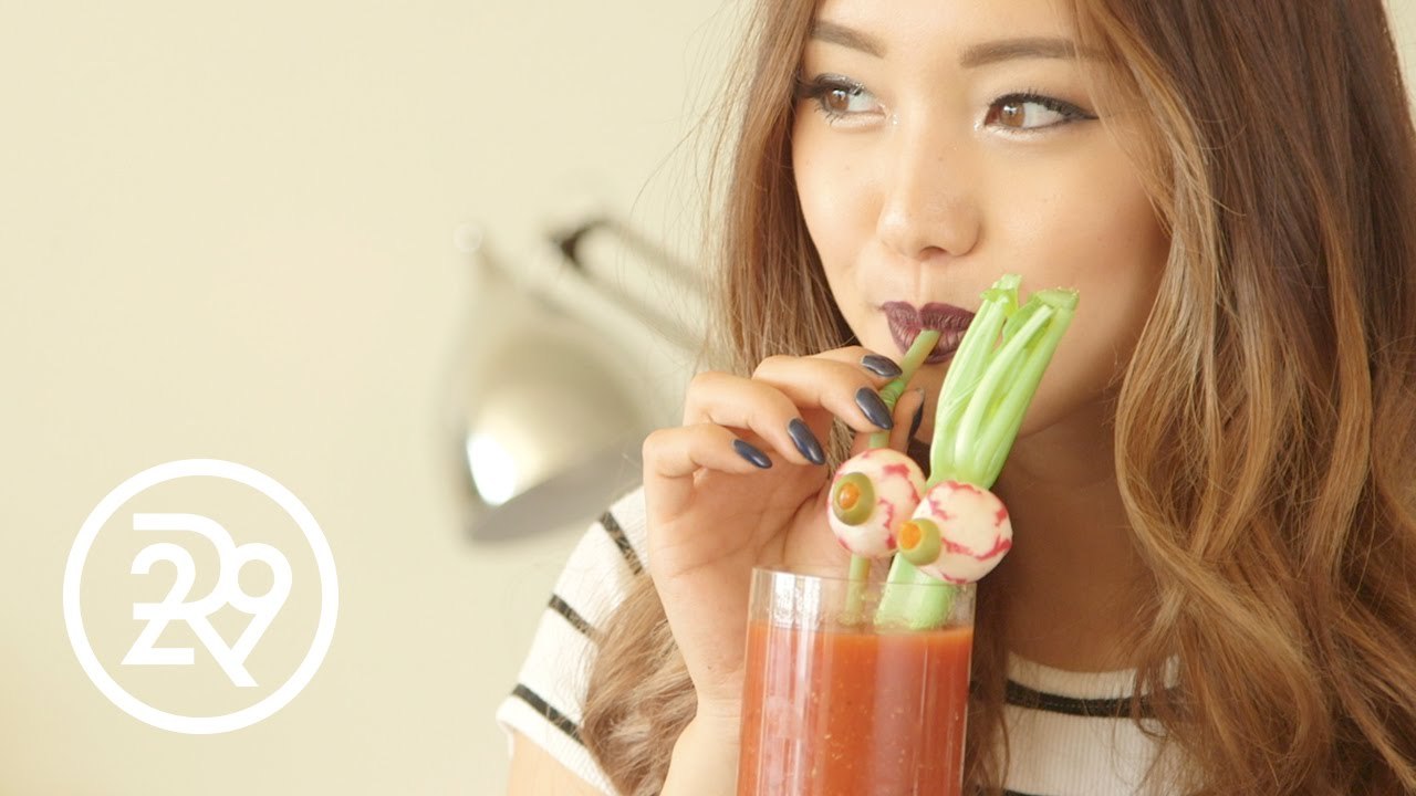 Jenn Im's Halloween Bloody Mary Recipe | Hangtime With Jenn Im | Refinery29