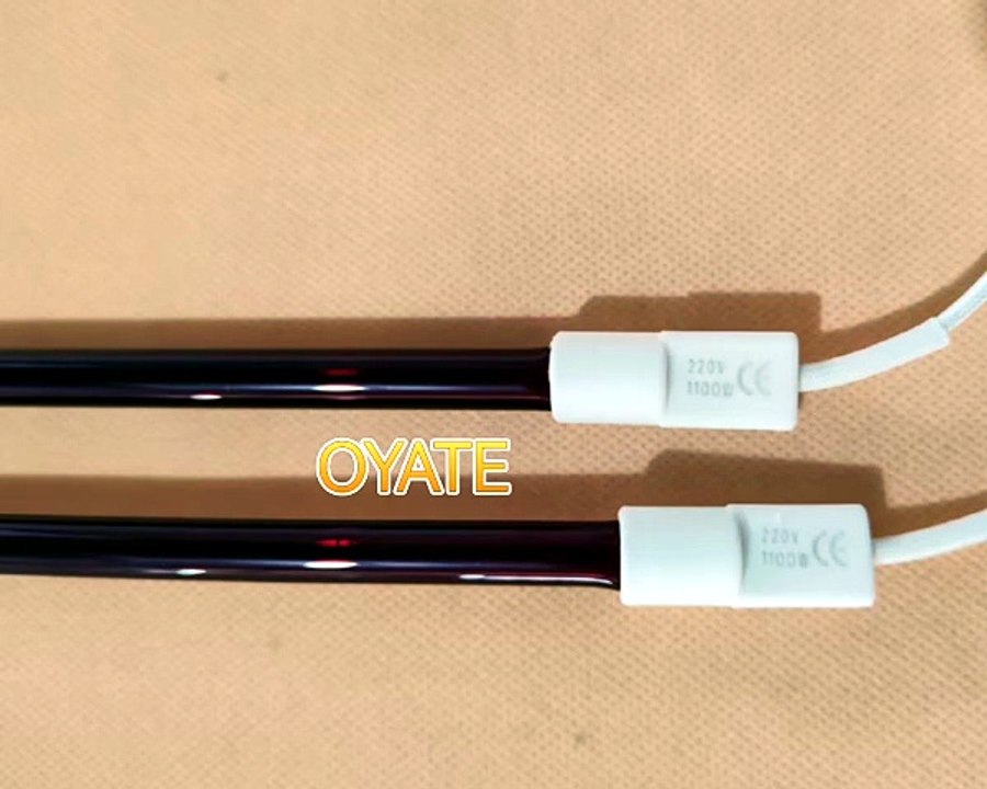 525mm 220v 1100w Ruby Heating Lamp Infrared Heating Tubes for Pet Blow Molding Machine