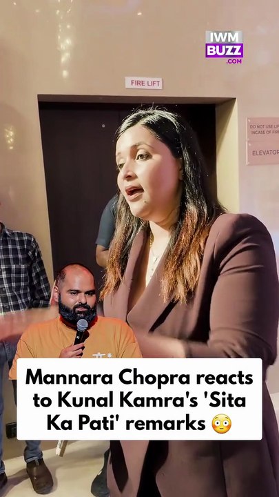 Mannara Chopra reacts to Kunal Kamra's 'Sita Ka Pati' remarks and students protest