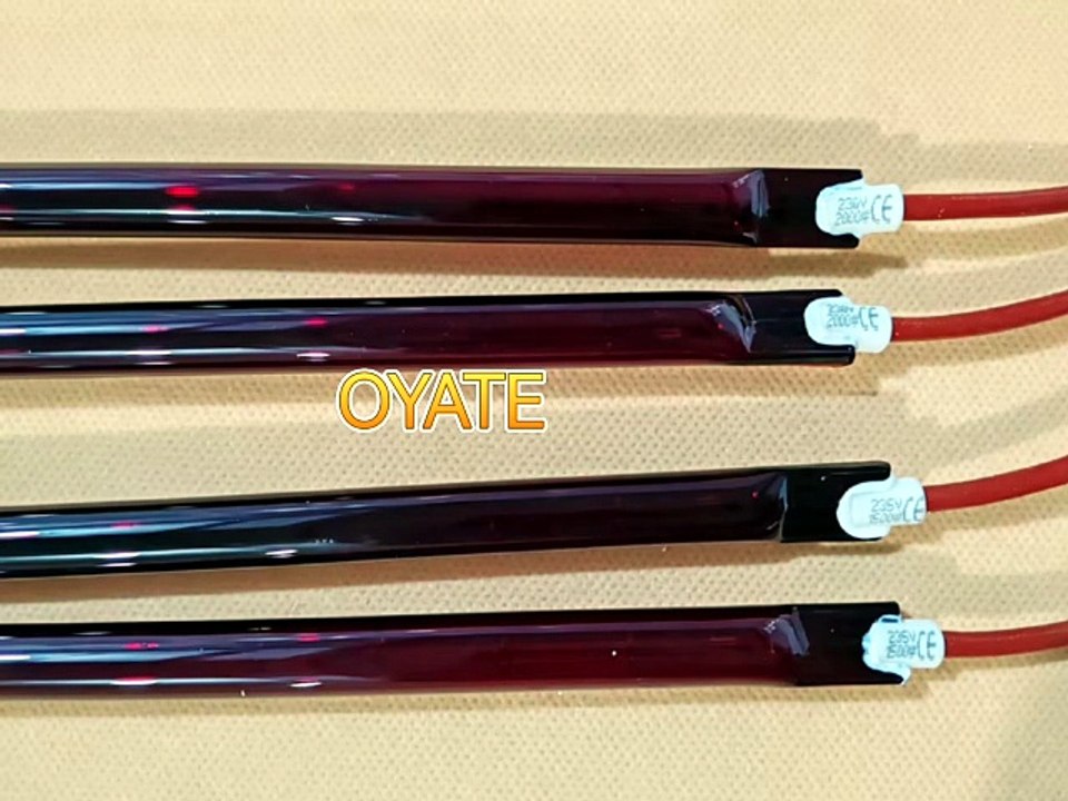 650mm 800w Ruby Heating Lamp Infrared Heating Tubes for Pet Blow Molding Machine