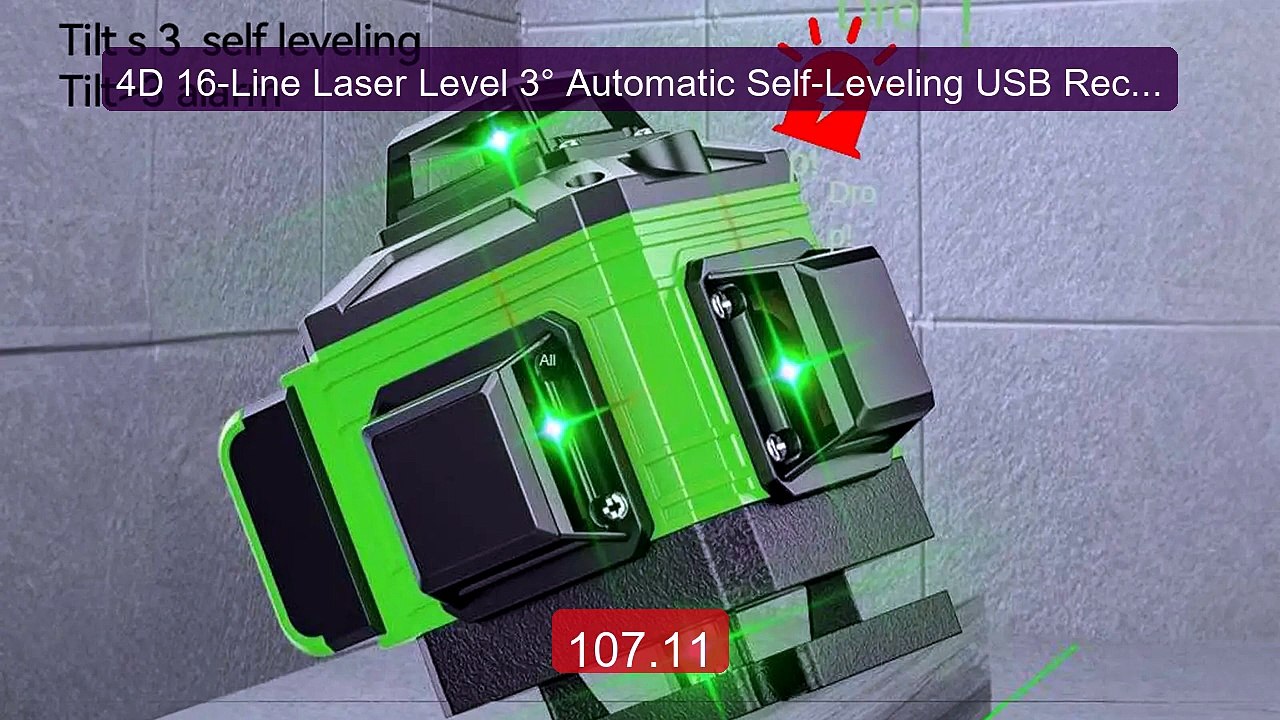 4D 16-Line Laser Level 3° Automatic Self-Leveling USB Recharge... -- Hot Deal 2026 | Limited Offer!