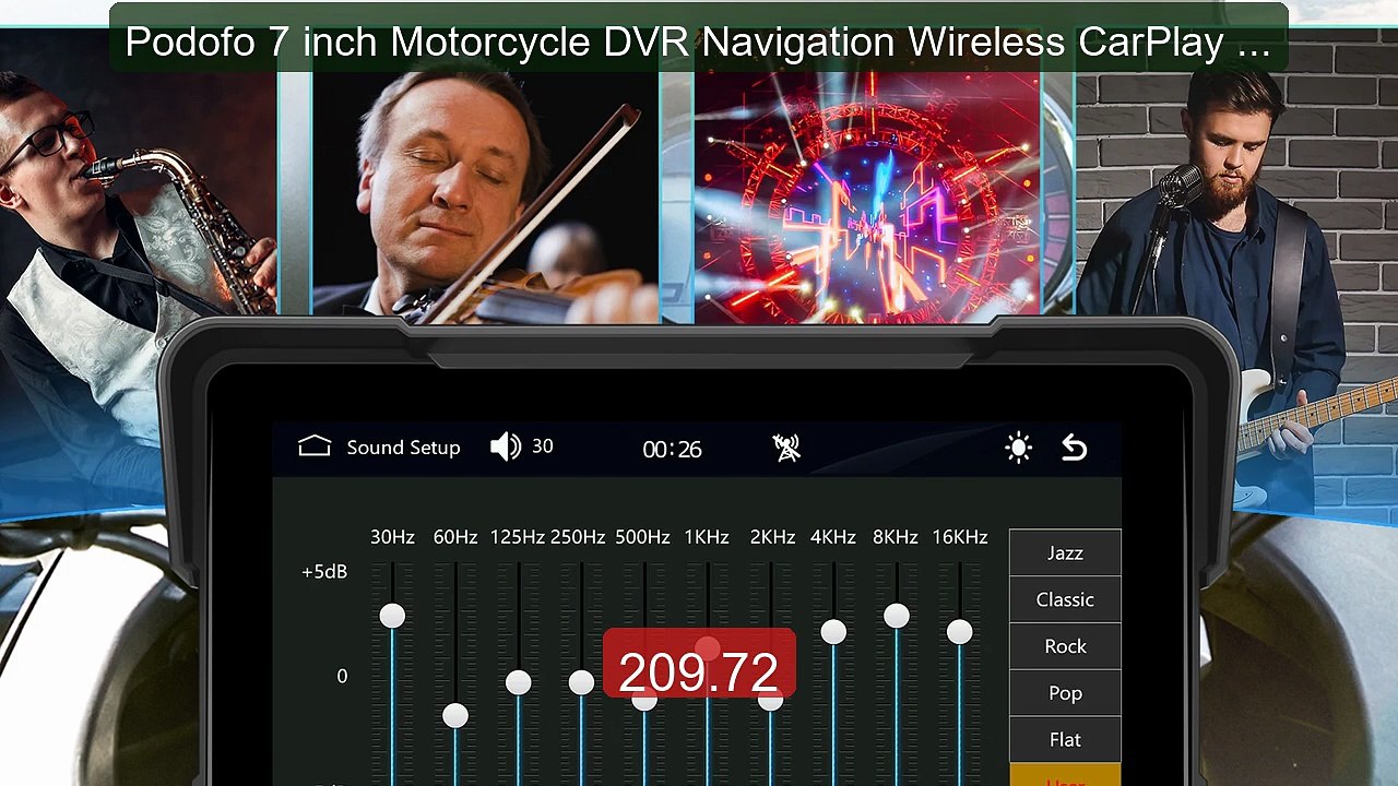 Podofo 7 inch Motorcycle DVR Navigation Wireless CarPlay Android A... -- Best Deal 2026 | Shop Now!
