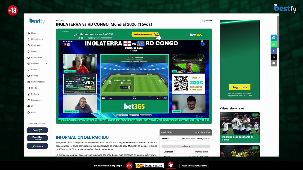 Cuotas al campeon de liga