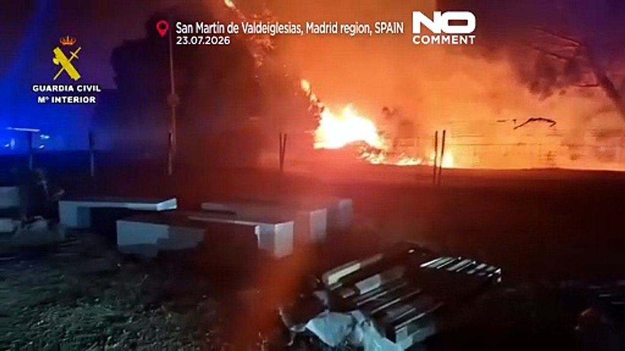 Лесные пожары под Мадридом: эвакуированы более...