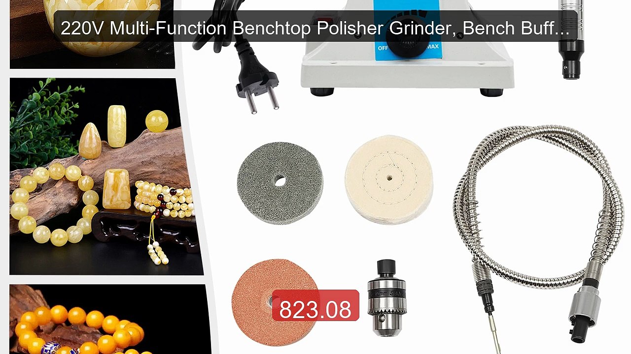 220V Multi-Function Benchtop Polisher Grinder, Bench Buffer Po... -- Hot Deal 2026 | Limited Offer!