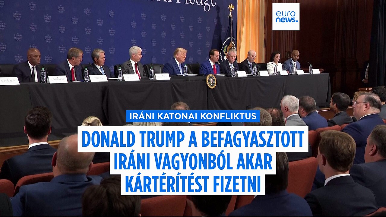 Trump fenyeget: befagyasztott iráni vagyonból fizetné a hajózási károkat