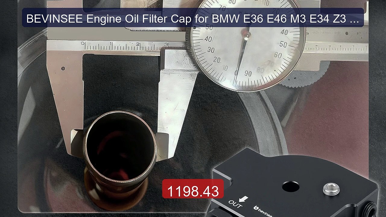 BEVINSEE Engine Oil Filter Cap for BMW E36 E46 M3 E34 Z3 Z4 E8... -- Hot Deal 2026 | Limited Offer!