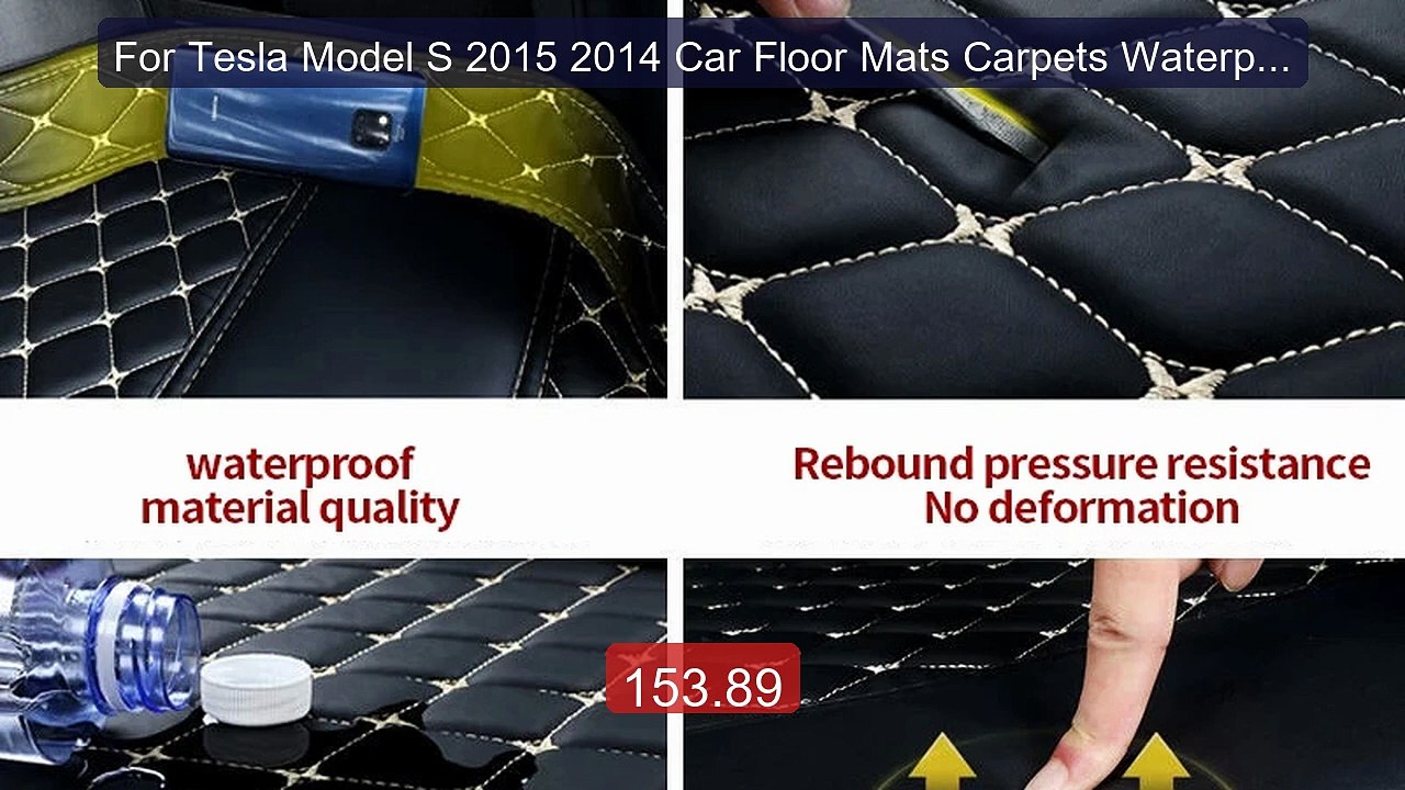For Tesla Model S 2015 2014 Car Floor Mats Carpets Waterpro... -- Top Pick 2026 | Unbeatable Price!