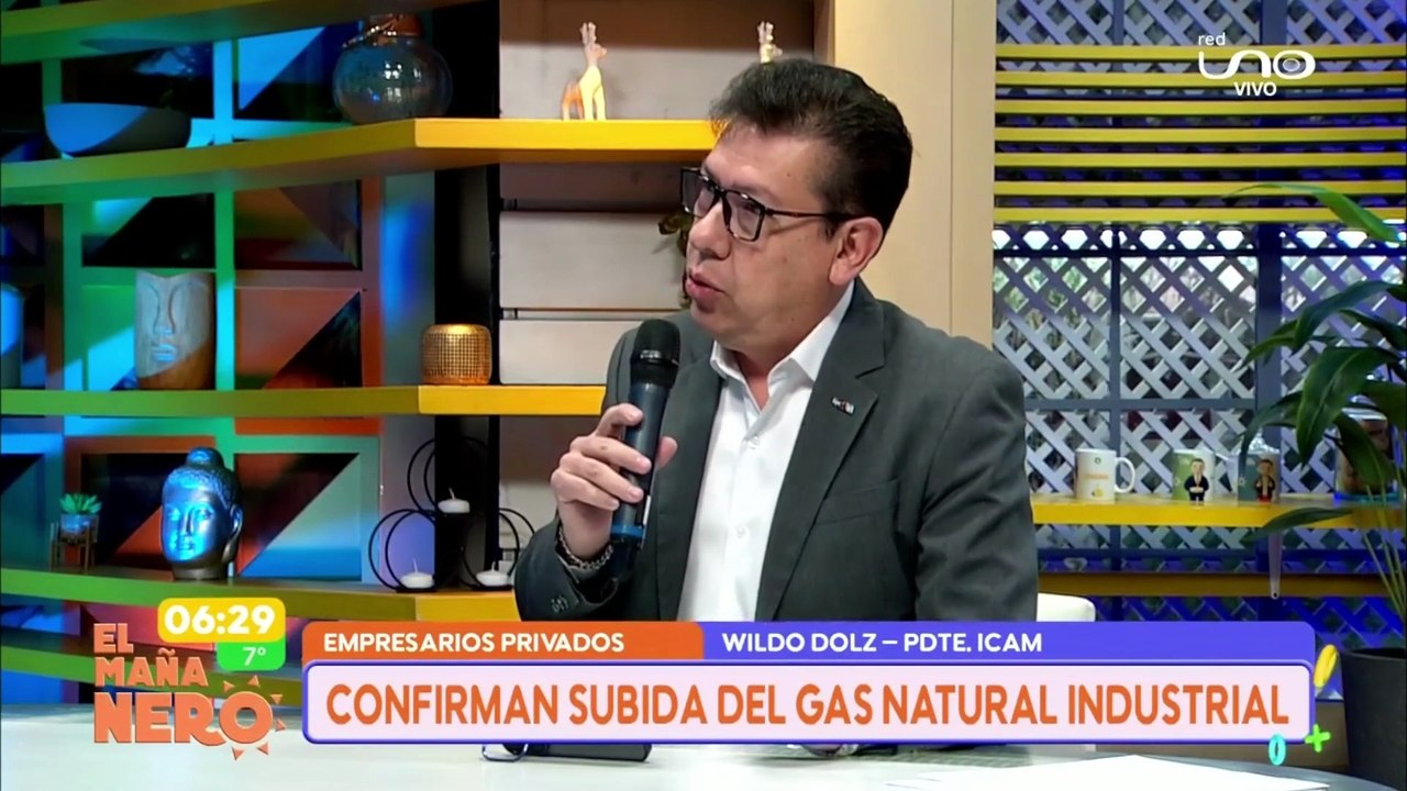 confirman subida de gas natural