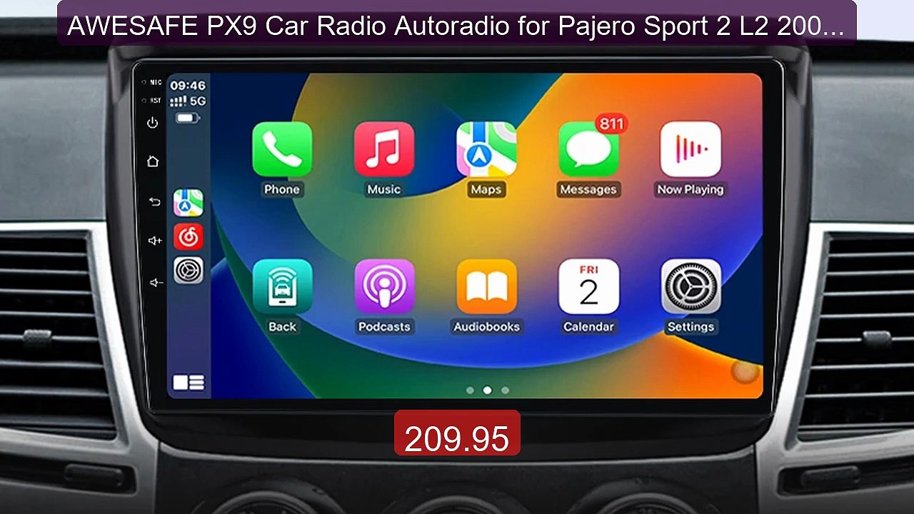 AWESAFE PX9 Car Radio Autoradio for Pajero Sport 2 L2 2008-2016  Wi... -- Top Rated 2026 | Buy Now!