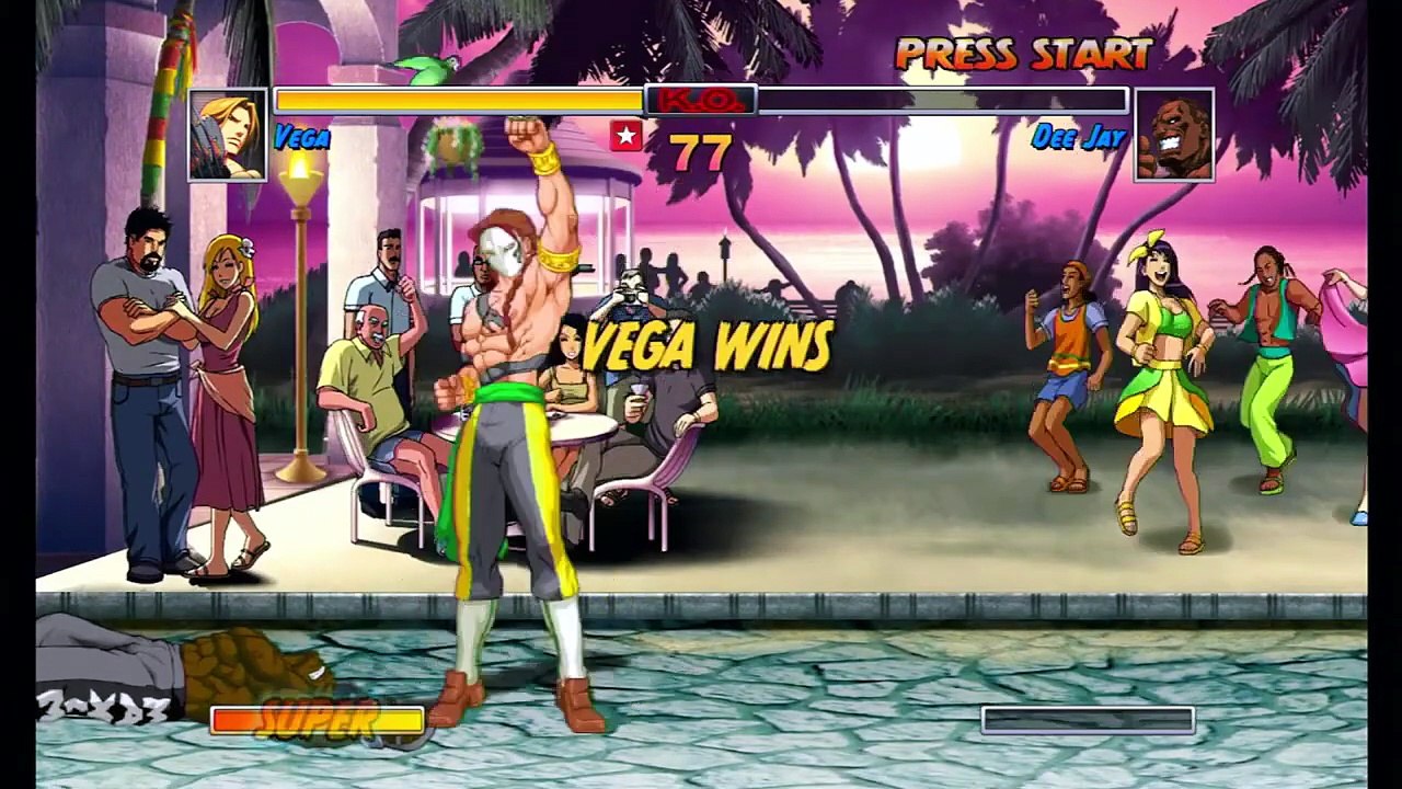 SUPER STREET FIGHTER 2 HD REMIX  _ Vega Vs DeeJay