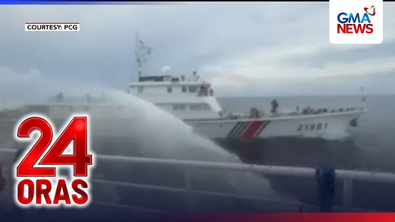 3 barko ng PCG at BFAR, binugahan muli ng CCG kasunod ng pambobomba rin ng tubig kahapon | 24 Oras