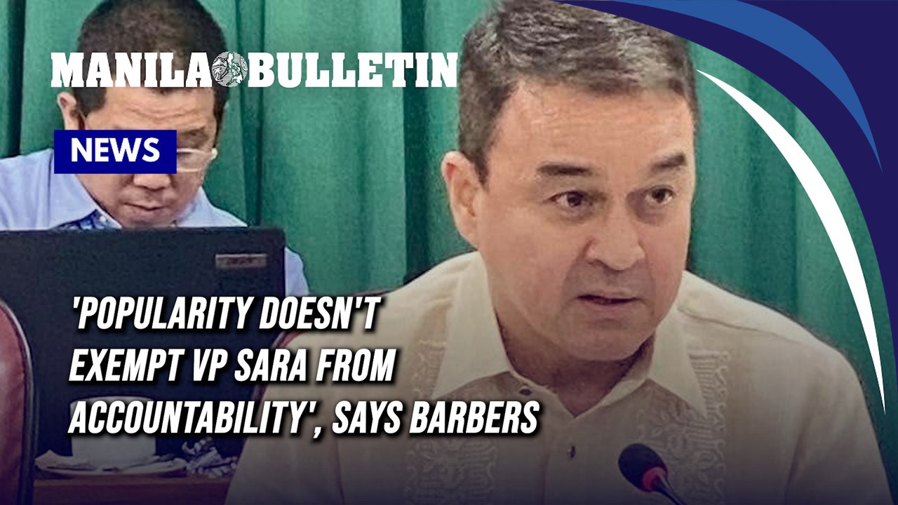 'Popularity doesn't exempt VP Sara from accountability', says Barbers
