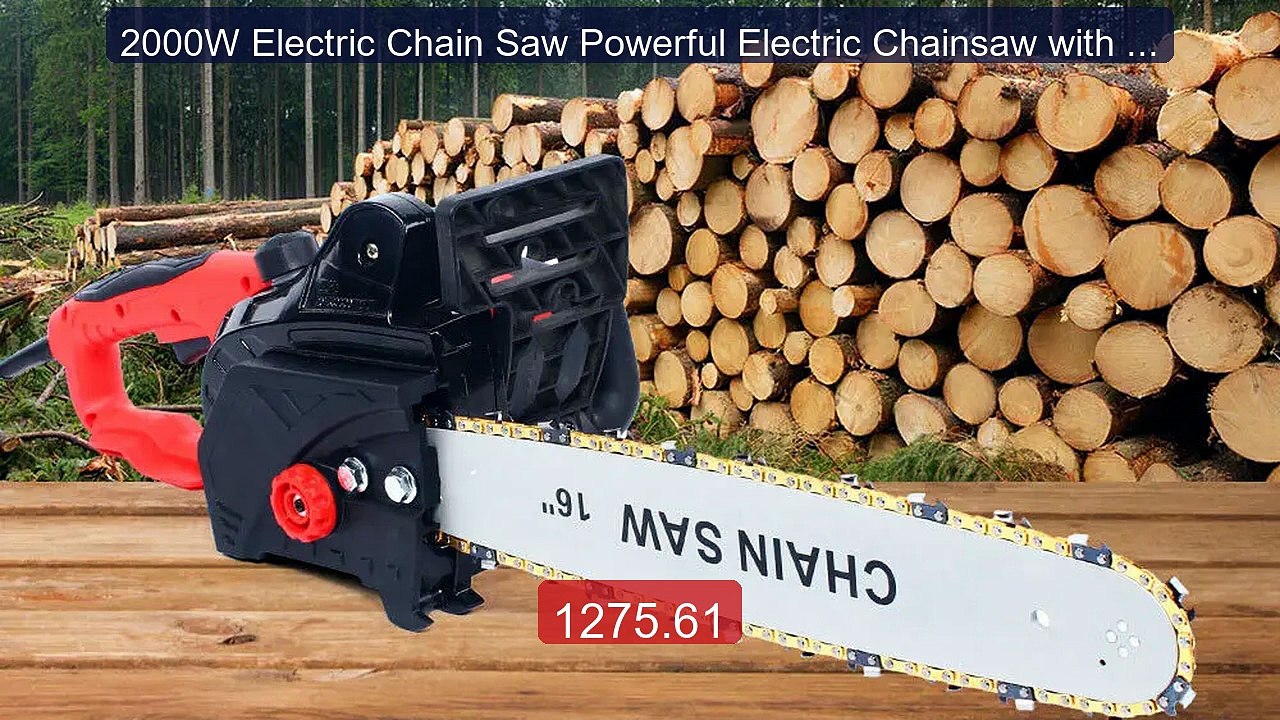 2000W Electric Chain Saw Powerful Electric Chainsaw with 16 I... -- Amazing Value 2026 | Must Have!