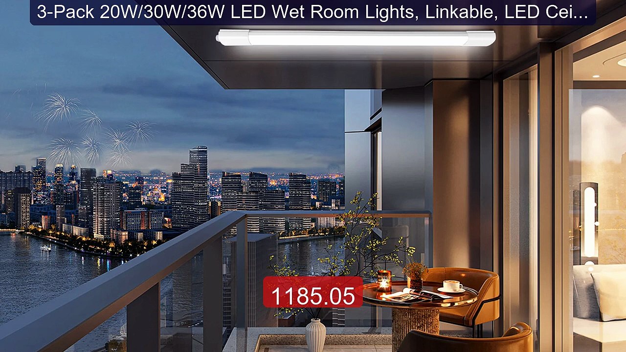 3-Pack 20W/30W/36W LED Wet Room Lights, Linkable, LED Ceili... -- Top Pick 2026 | Unbeatable Price!
