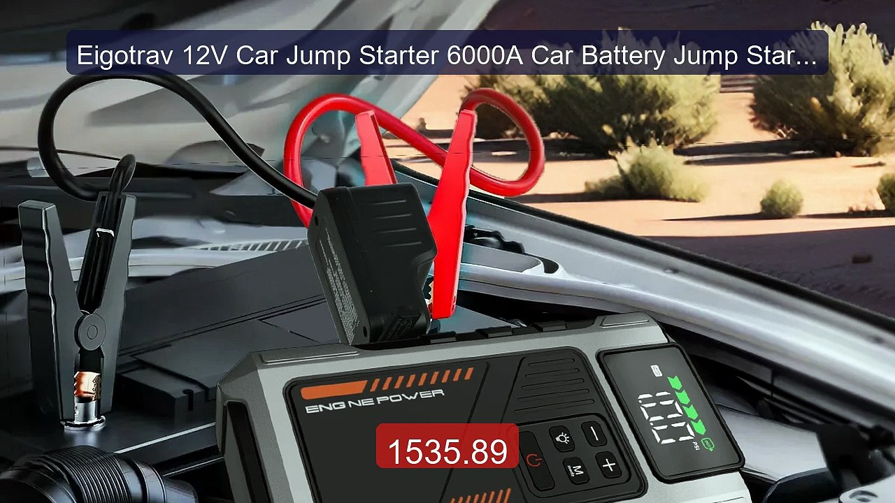Eigotrav 12V Car Jump Starter 6000A Car Battery Jump Starter 12000... -- Best Deal 2026 | Shop Now!