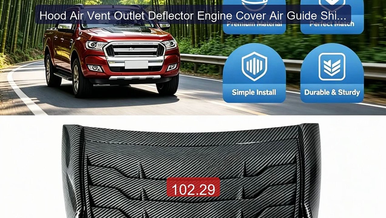Hood Air Vent Outlet Deflector Engine Cover Air Guide Shield, For 2... -- Top Rated 2026 | Buy Now!
