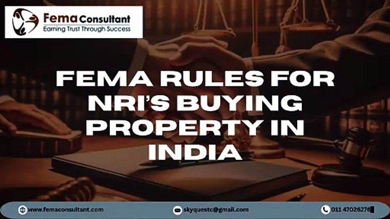 FEMA Rules for NRIs Buying Property in India