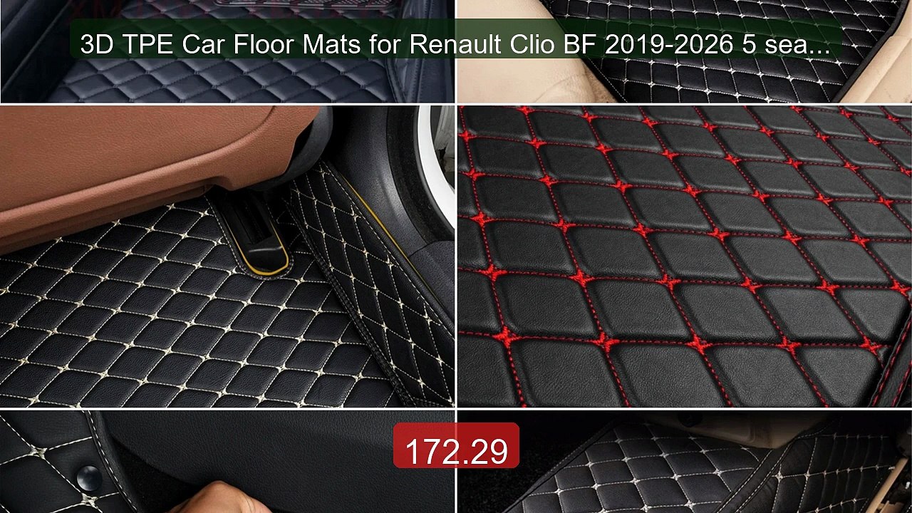 3D TPE Car Floor Mats for Renault Clio BF 2019-2026 5 seats... -- Top Pick 2026 | Unbeatable Price!