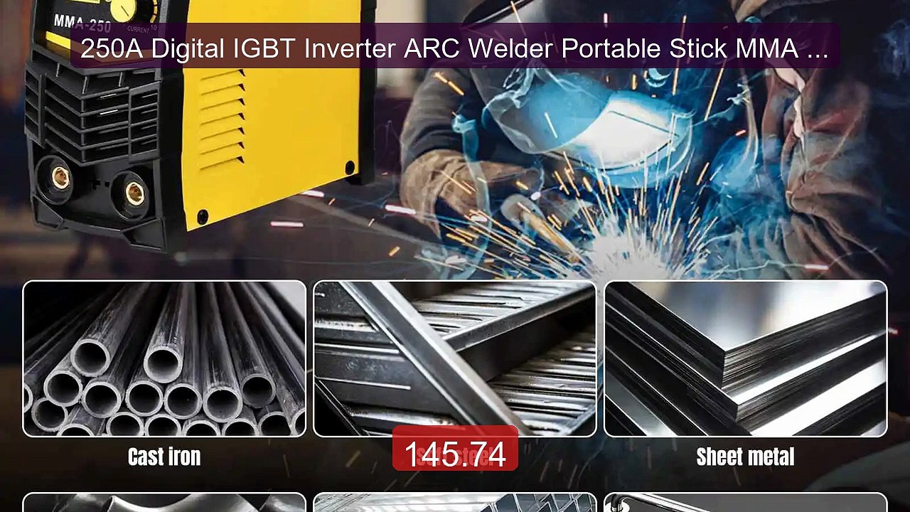 250A Digital IGBT Inverter ARC Welder Portable Stick MMA We... -- Top Pick 2026 | Unbeatable Price!