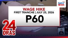 Unang bugso ng NCR minimum wage hike, bukas | 24 Oras