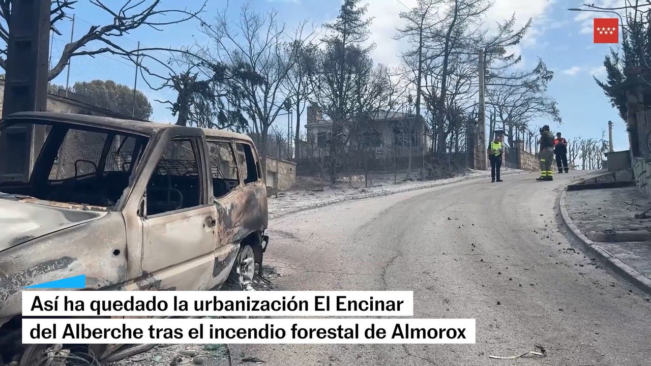 Así ha quedado El Encinar del Alberche tras el incendio de Almorox