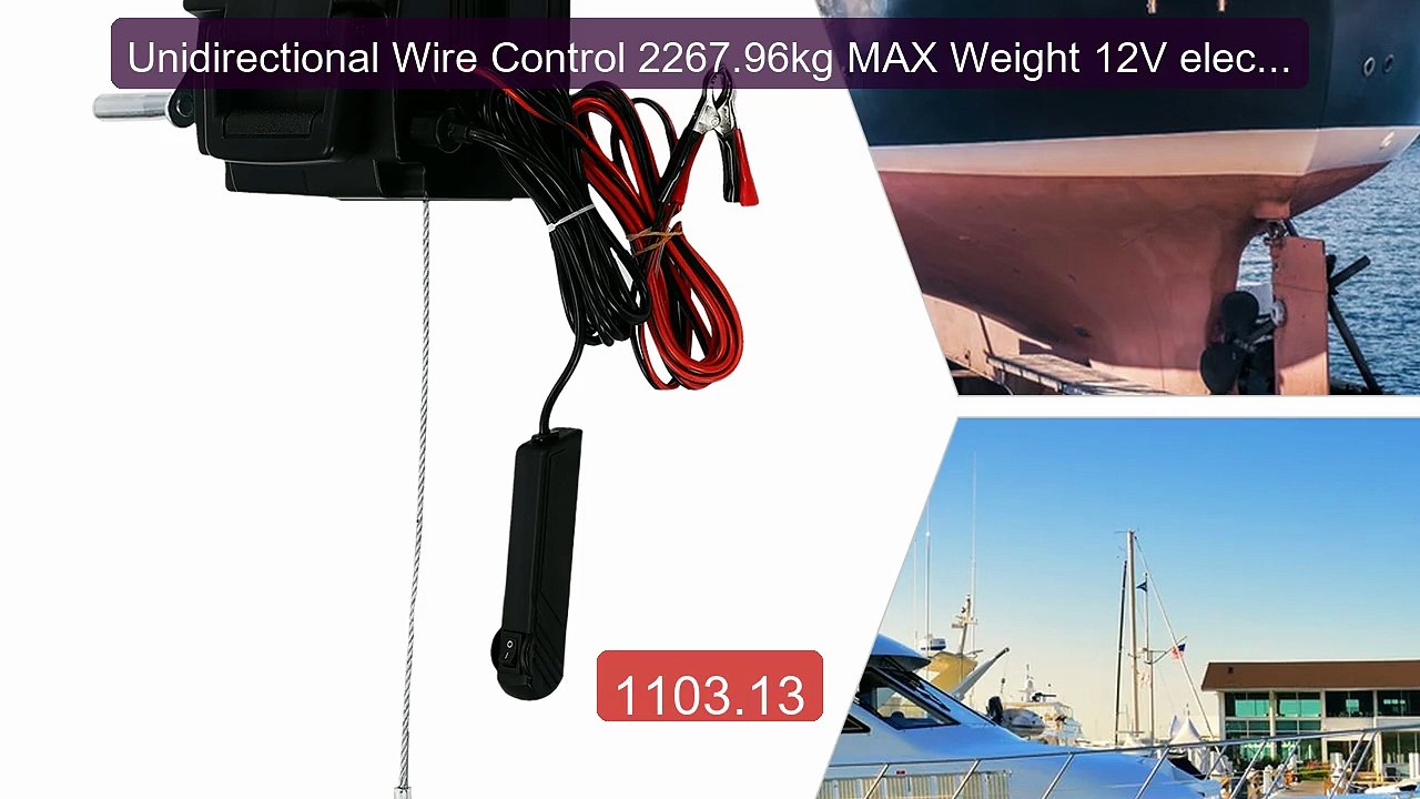 Unidirectional Wire Control 2267.96kg MAX Weight 12V electric ... -- Best Buy 2026 | Great Quality!