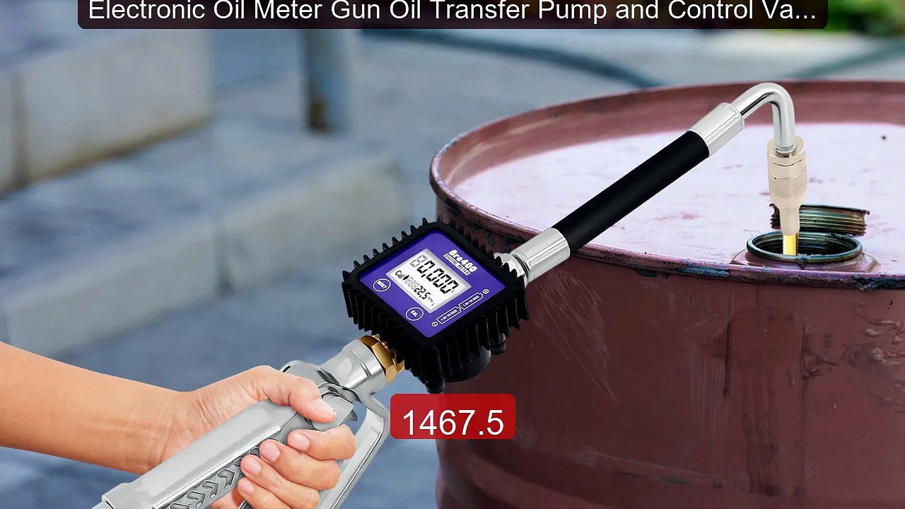 Electronic Oil Meter Gun Oil Transfer Pump and Control Valve with a... -- Top Rated 2026 | Buy Now!