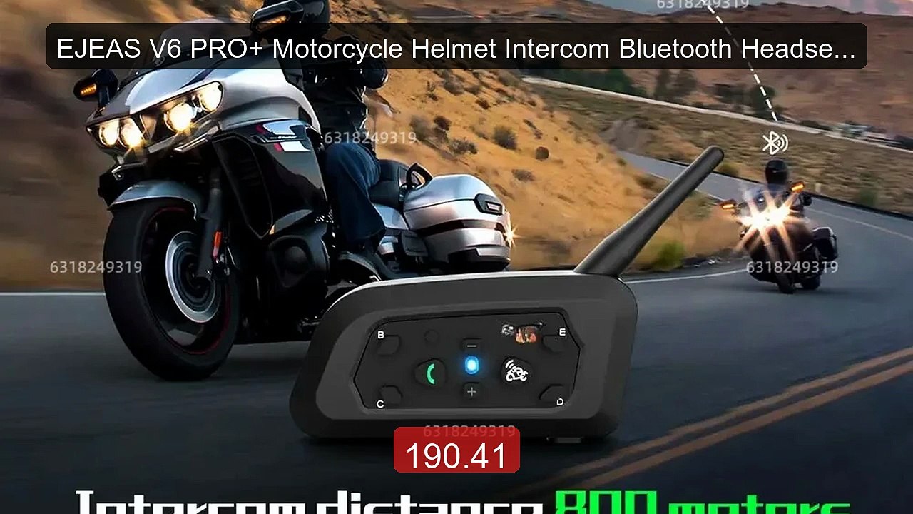 EJEAS V6 PRO+ Motorcycle Helmet Intercom Bluetooth Headset ... -- Top Pick 2026 | Unbeatable Price!
