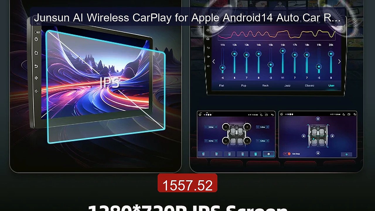 Junsun AI Wireless CarPlay for Apple Android14 Auto Car Radio ... -- Hot Deal 2026 | Limited Offer!