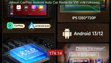 Junsun CarPlay Android Auto Car Radio for VW volkVolkswagen Tiguan ... -- Top Rated 2026 | Buy Now!