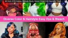 40 Inch 613 Honey Blonde Body Wave Wigs 220 Density 13x6 HD La... -- Hot Deal 2026 | Limited Offer!