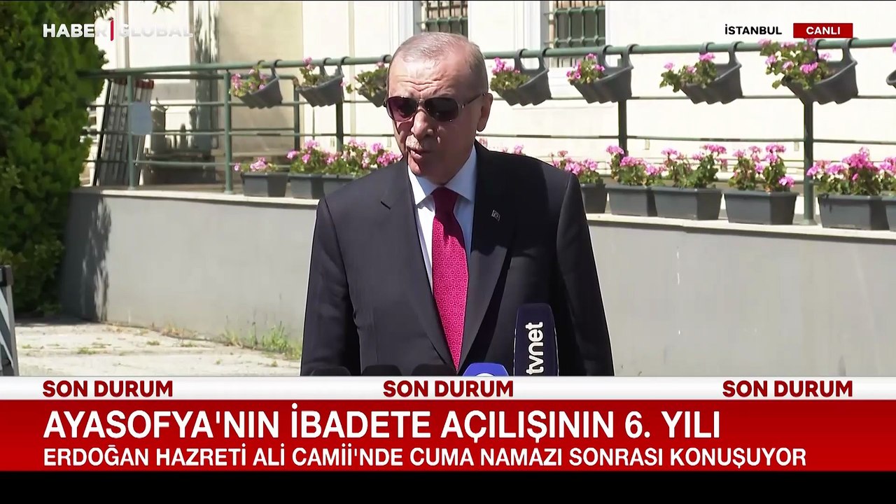 Cumhurbaşkanı Erdoğan: Ayasofya'yı İslam alemine kavuşturduk