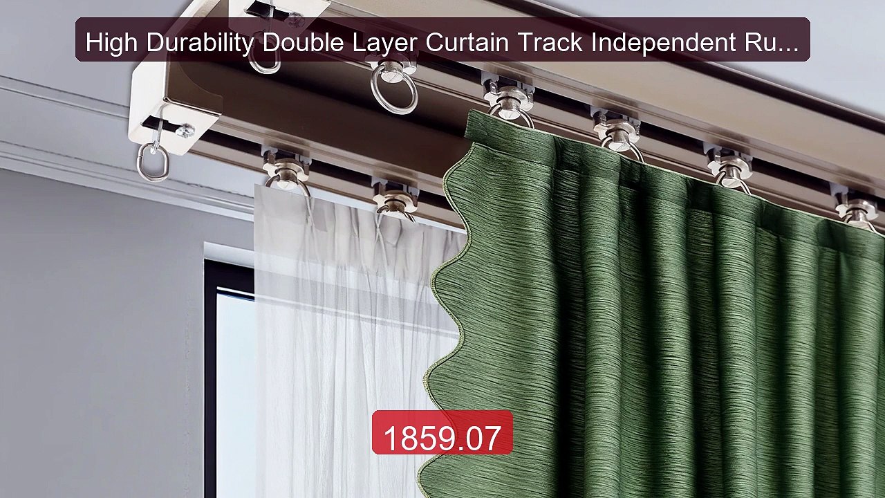 High Durability Double Layer Curtain Track Independent Runn... -- Top Pick 2026 | Unbeatable Price!