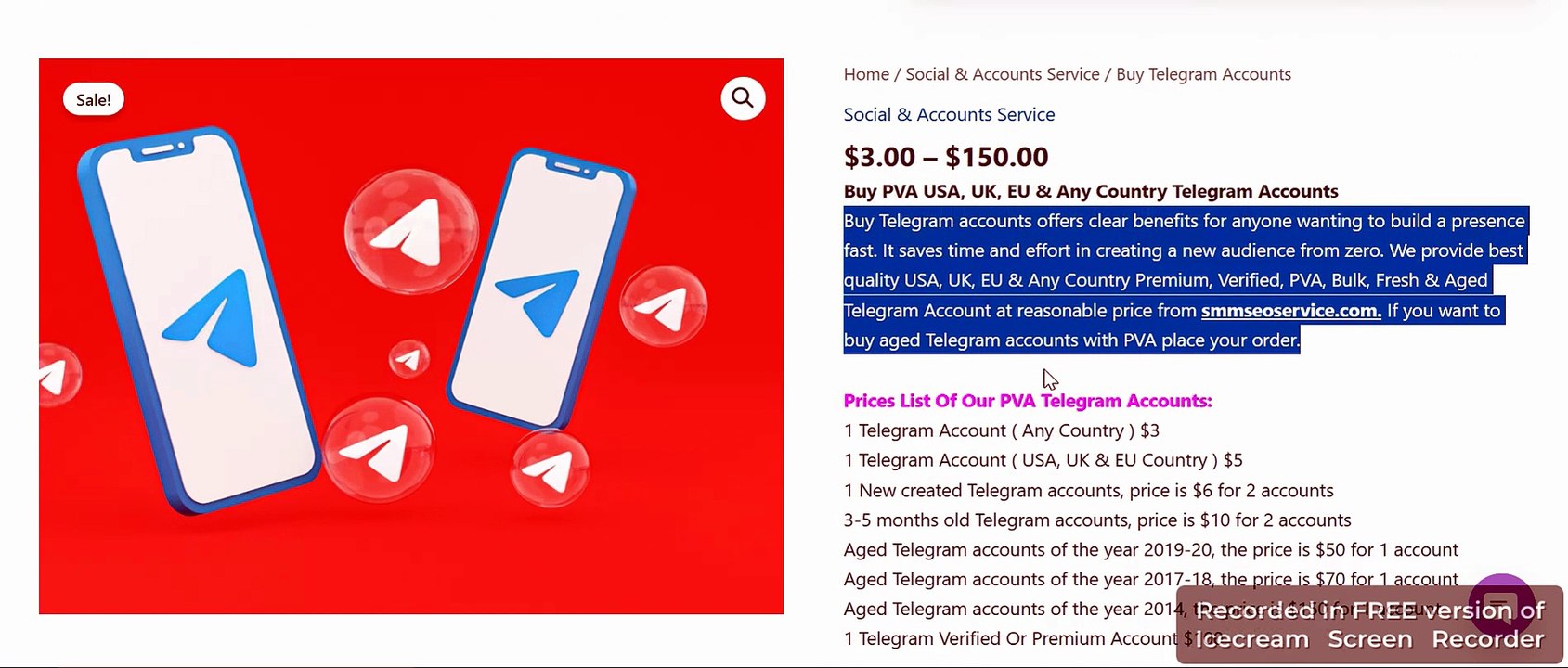 Best sites to Buy Telegram Accounts (PVA & Aged)