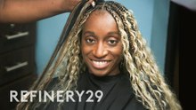 I Got 30 Inch Dirty Blonde Goddess Braids For The First Time | Hair Me Out | Refinery29